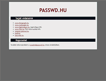 Tablet Screenshot of passwd.hu